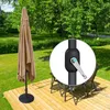 Sonnenschirm 3x3m quadratisch creme Garten Balkon knickbar Produktbild-Vorschau 10