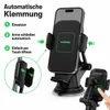 Auto Handyhalterung mit Qi-Ladefunktion 15W – Smartphone Produktbild-Vorschau 2