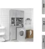 vidaXL Badezimmerschrank Betongrau 32x25,5x190 cm Produktbild-Vorschau 1
