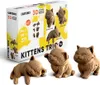 Cartonic 3D-Puzzle Kittens Trio, 3 chatons, kit 3D en Voir les images du produit 2