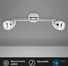 Briloner Deckenleuchte Spotlampe Chrom IP44 2 x 4W 700lm Produktbild-Vorschau 9