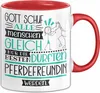 Pferdefreundin Geschenk Becher Tasse Gott Schuf Alle Produktbild-Vorschau 1