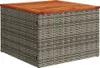 9-tlg. Garten-Sofagarnitur mit Kissen Grau Poly Rattan Produktbild-Vorschau 5