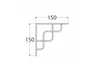 Regalhalter 150x150 mm Regalträger Regalwinkel Wandkonsole Produktbild-Vorschau 2