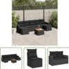 The Living Store 8-tlg. Garten-Sofagarnitur mit Kissen Produktbild-Vorschau 1