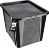 Contenitore in plastica KADAX da 30 l con coperchio, nero, Anteprima dell’immagine prodotto 1