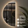 Planetmöbel LED Spiegel NIVORA halbrund 50×100 cm, dimmbar Produktbild-Vorschau 3