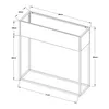A line drawing of a planter with dimensions indicated. Podgląd zdjęcia produktu