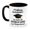 Doktorhut Prüfung bestanden Kaffeebecher in schwarz mit Produktbild-Vorschau 2