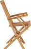 vidaXL Gartenstühle 2 Stk. Klappbar Massivholz Teak Produktbild-Vorschau 5