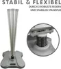 Kundenstopper DIN A1 silber mit Wassertank – windstabiler Produktbild-Vorschau 3