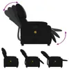 masážne kreslo vidaXL Black Imitation Leather Náhľad obrázku produktu 8