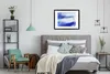 MuchoWow® Gerahmtes Poster Farbe - Design - Blau 80x60 cm - Produktbild-Vorschau 7