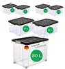 Novaliv 7-dielna ekonomická súprava úložných boxov s vekom Náhľad obrázku produktu 2