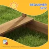 Pieskovisko Outsunny so strechou, drevené pieskovisko s Náhľad obrázku produktu 6