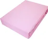A pink fitted sheet is folded and presented on a white background. Produktbild-Vorschau