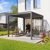 PRIMEYARD Pergola 3x3 m Aluminium-Pfosten mit Lamellendach Produktbild-Vorschau 3