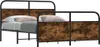 vidaXL Metallbett ohne Matratze Räuchereiche 180x200 cm Produktbild-Vorschau 2