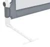 vidaXL Chránič postele pre batoľatá sivý 120x42 cm Náhľad obrázku produktu 6