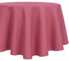 Tovaglia Ø 135 cm per tavolo da cucina e da pranzo in rosa Anteprima dell’immagine prodotto 1