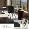 Chaise pivotante avec accoudoirs Snug en velours, Voir les images du produit 4