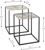 HAKU Beistelltisch Couchtisch 2er Set bronze, schwarz - Produktbild-Vorschau 2