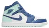 Air Jordan 1 Mid Blue Mint - EU: 44.5 Produktbild-Vorschau 1