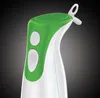 Close-up of the top part of a green and white immersion blender. Produktbild-Vorschau