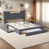 Čalúnená posteľ Fortuna Lai 160x200 cm, s 3 zásuvkami, čelo Náhľad obrázku produktu 3