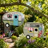 Vogelhauschen „Caravan“ - Farbmix - Holz - beige/blau - 24 Produktbild-Vorschau 6