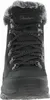 A close-up front view of a black Skechers boot with faux fur trim. Voir les images du produit