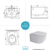 Alpenberger Hänge-WC + Hänge-Bidet + WC-Sitz | Wand-WC mit Produktbild-Vorschau 6