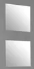 Two identical square mirrors are shown mounted on a gray wall. Náhled obrázku produktu