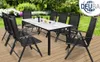 CASARIA® Salon de jardin aluminium 8 personnes table Voir les images du produit 2