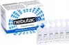 A box of Nebutac 3 inhalationslösung and several ampoules are displayed against a white background. Produktbild-Vorschau