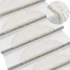 vidaXL Podložky na kroky 15 ks 56x17x3 cm Biele polkruhové Náhľad obrázku produktu 2