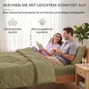 Sleep Comfy Deluxe 2-in-1 Sommer Bettdecke 200x220 cm Khaki Produktbild-Vorschau 2