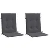 vidaXL Coussin pour chaise de jardin à dossier bas 2 pcs. Voir les images du produit 3