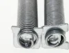 Close-up of two metal springs with mounting hardware. Produktbild-Vorschau