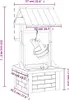 vidaXL Studnia życzeń z pompką 57x50x112 cm z litego drewna Podgląd zdjęcia produktu 7