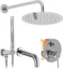 Set da Vasca-Doccia da Incasso Rea Lungo Chrome + Box Anteprima dell’immagine prodotto 1