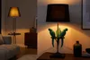 riess-ambiente Tischlampe WILDLIFE 75cm schwarz türkis Produktbild-Vorschau 3