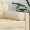 vidaXL Zierkissen 2 Stk. Creme Ø15x50 cm Stoff Produktbild-Vorschau 5