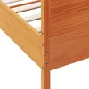 vidaXL Massivholzbett ohne Matratze Wachsbraun 160x200 Produktbild-Vorschau 5