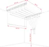 Suszarka sufitowa 7x100 cm biała podsufitowa wytrzymała Podgląd zdjęcia produktu 6