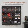 Panel slatwall 122x61 czarny 2 szt organizer garaż Podgląd zdjęcia produktu 7