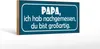 Holzschild Spruch 27x10cm Papa nachgemessen du großartig Produktbild-Vorschau 2