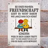 Wahre Freundschaft Metallschild mit Freunde Motiv Leben Produktbild-Vorschau 7