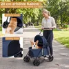 Carrito para perros, plegable, con toldo solar ajustable, 2 Vista previa de la imagen del producto 4