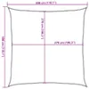 vidaXL Voile d'ombrage 160 g/m² Carré Gris clair 3x3 m HDPE Voir les images du produit 8